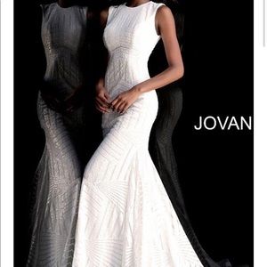 White Jovani Gown size 2
